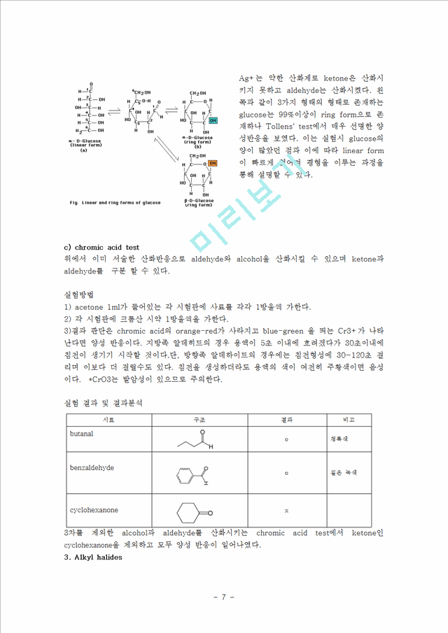 [자연과학] 유기화학실험 - 작용기의 확인.hwp